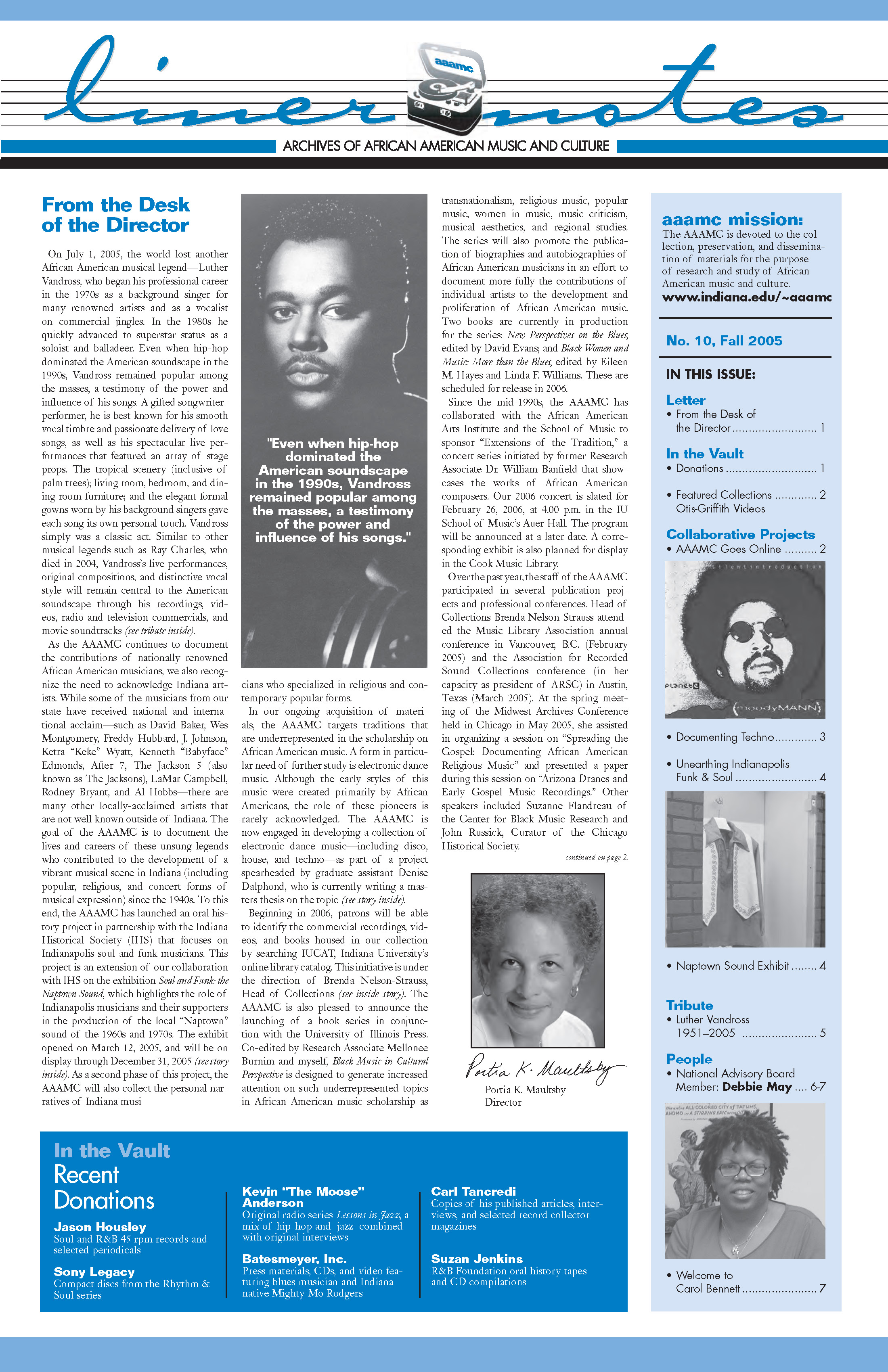 Liner Notes, no. 10 (Fall 2005) feature image